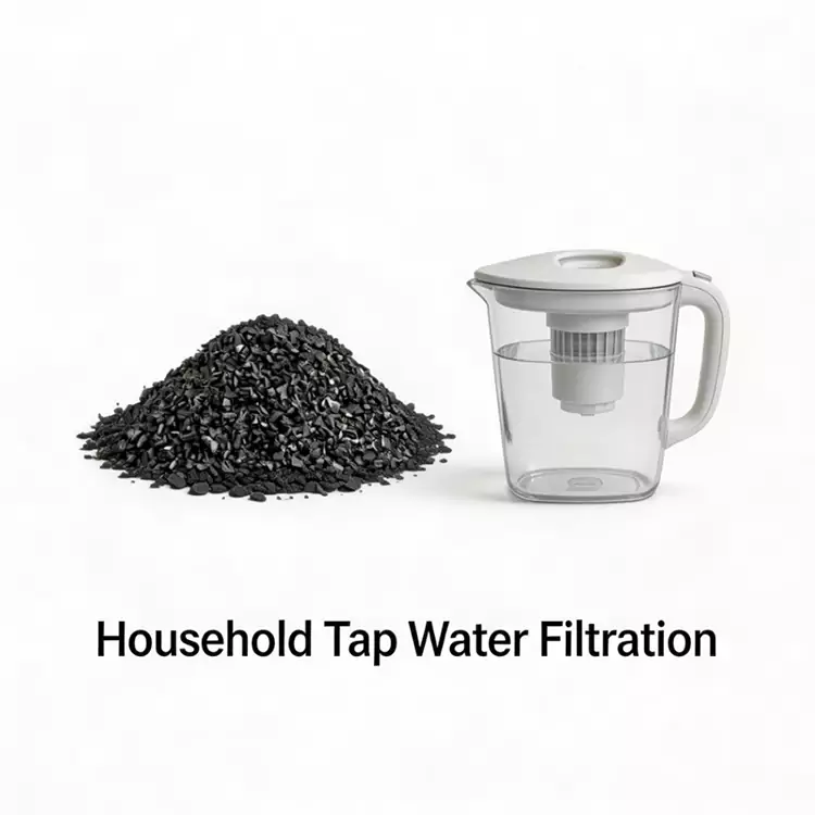 Kraanwaterfiltratie Kokosnoot Actieve Kool